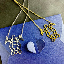 Load image into Gallery viewer, Barney The Sea Turtle Necklace (available in silver &amp; gold)